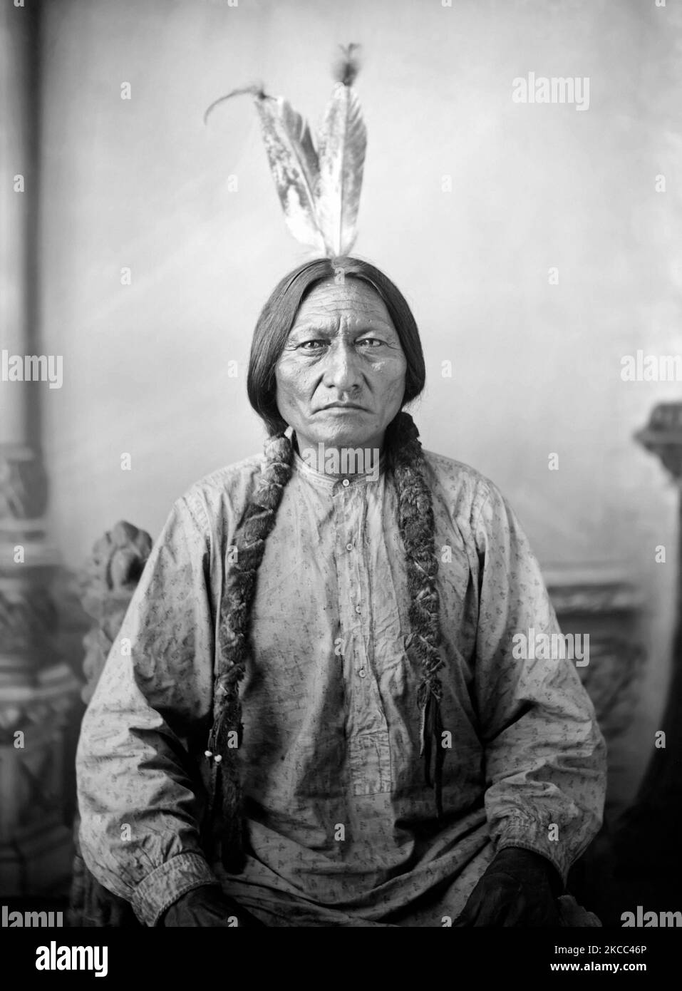 Portrait of Sitting Bull, 1883. Stockfoto