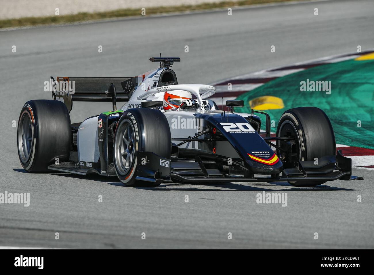 20 Gianluca Petecof aus Brasilien von Campos Racing, Aktion am ersten Tag des FIA Formel 2 Testens auf dem Circuit de Barcelona - Catalunya am 23. April 2021 in Montmelo, Spanien. (Foto von Xavier Bonilla/NurPhoto) Stockfoto