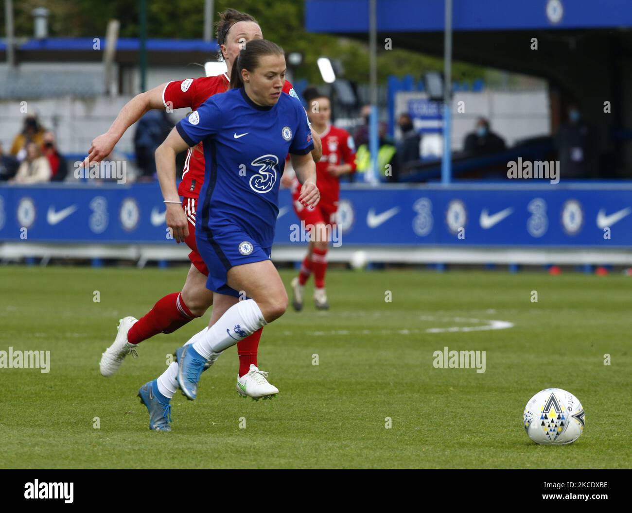 Chelsea Ladies Fran Kirby während des Halbfinales der Champions League der Frauen 2. zwischen Chelsea Women und FC Bayern Mnchen Ladies am 02.. Mai 2021 in Kingsmeadow, Kingston upon Thames (Foto von Action Foto Sport/NurPhoto) Stockfoto