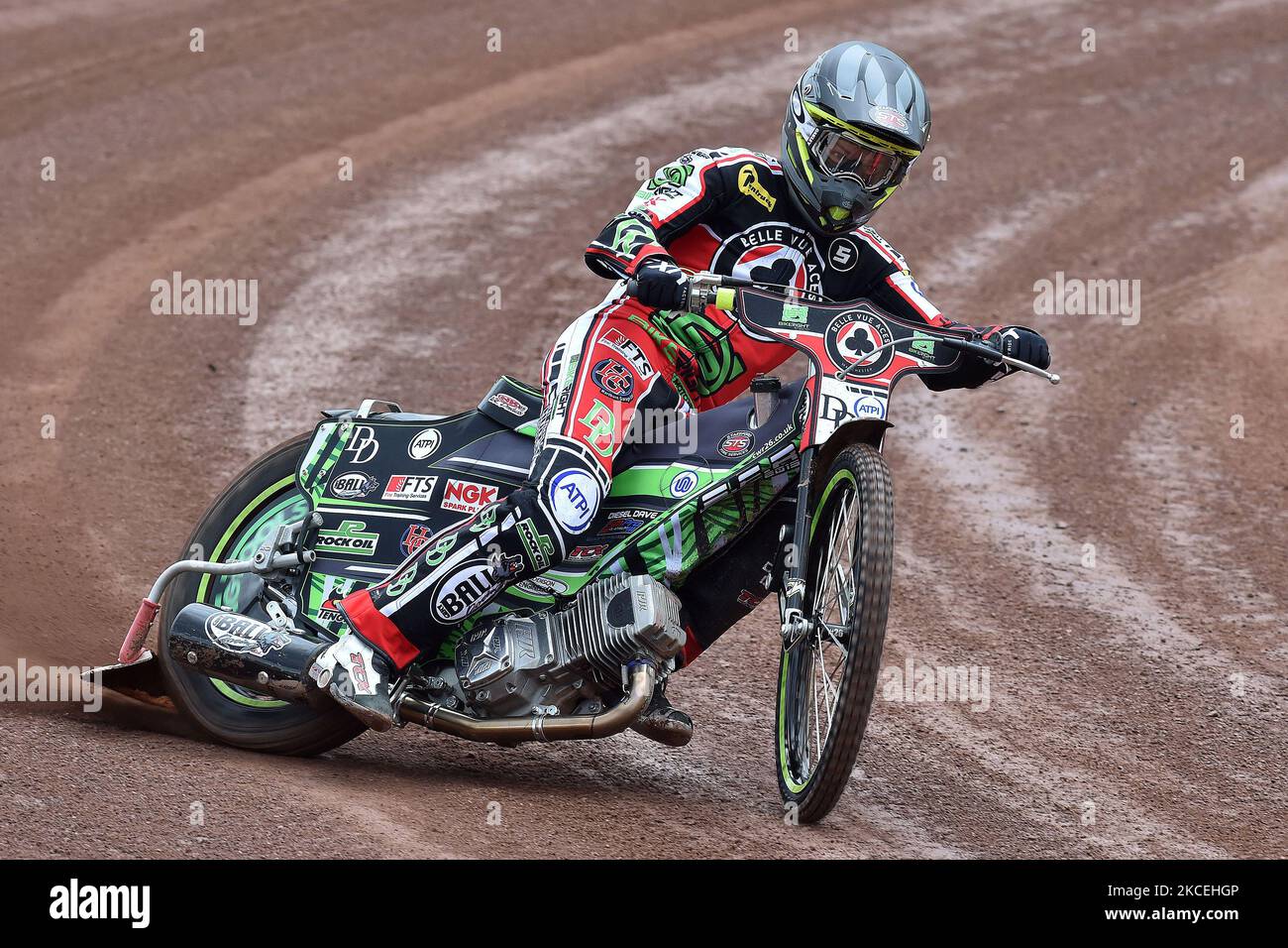 Charles Wright während des Belle Vue Aces Media Day im National Speedway Stadium, Manchester, am Donnerstag, 13.. Mai 2021. (Foto von Eddie Garvey/MI News/NurPhoto) Stockfoto