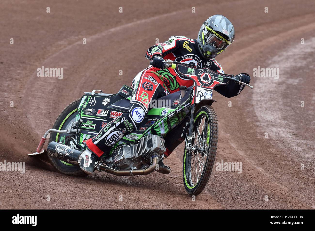 Charles Wright während des Belle Vue Aces Media Day im National Speedway Stadium, Manchester, am Donnerstag, 13.. Mai 2021. (Foto von Eddie Garvey/MI News/NurPhoto) Stockfoto