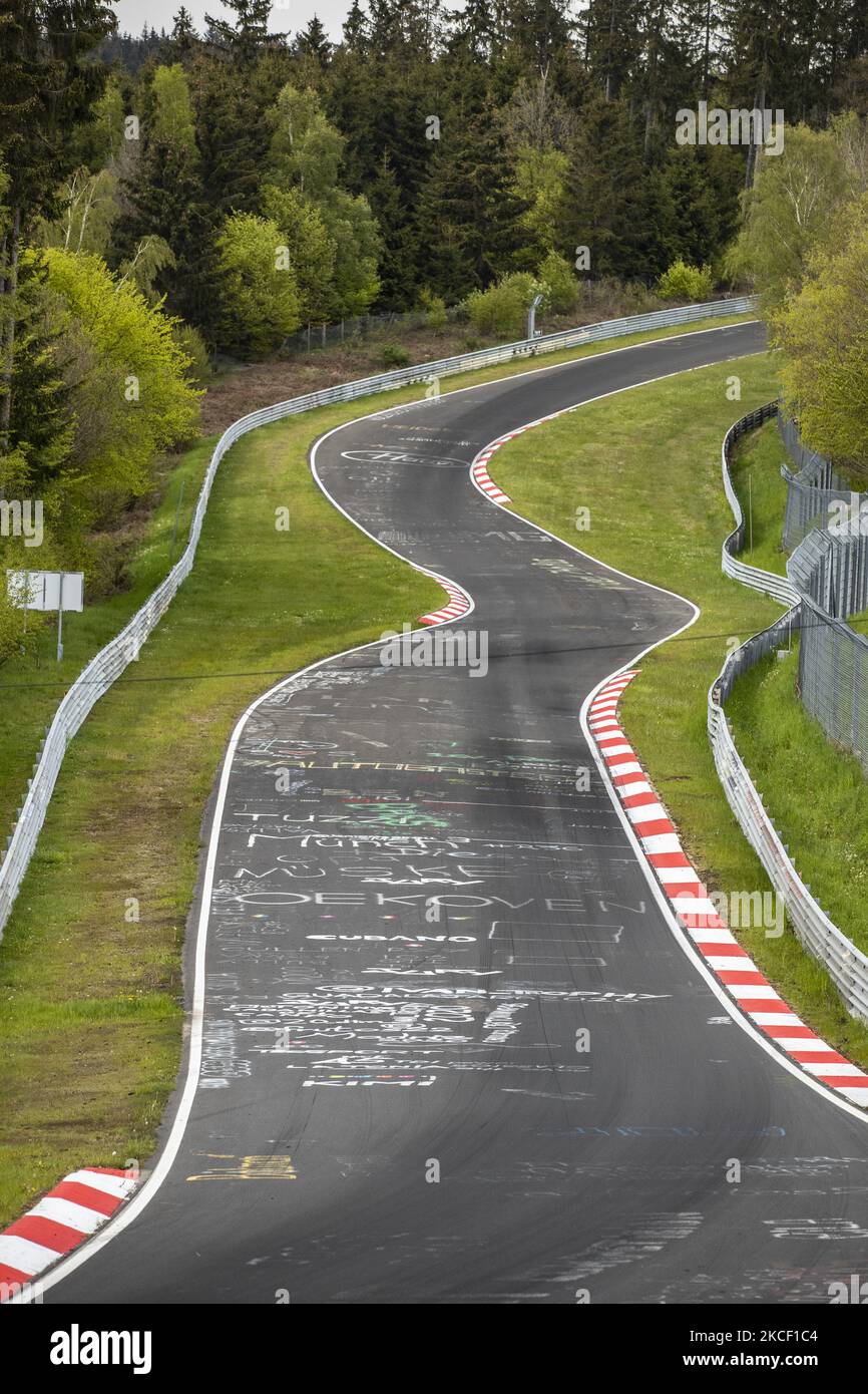 Umgebungsbilder der Nordschleife - Nürburgring, in Nurburg, 21. Mai 2021. (Foto von Xavier Bonilla/NurPhoto) Stockfoto