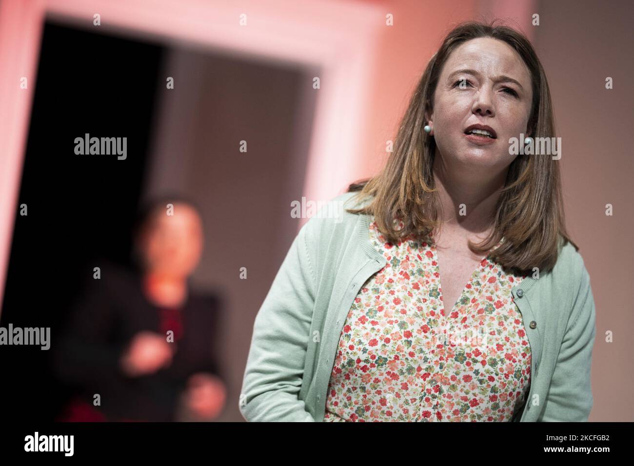 Die Schauspielerin Ainhoa Santamaria während der Aufführung von 'Alimanas' im Los Teatros del Canal am 1. Juni 2021 in Madrid, Spanien. (Foto von Oscar Gonzalez/NurPhoto) Stockfoto