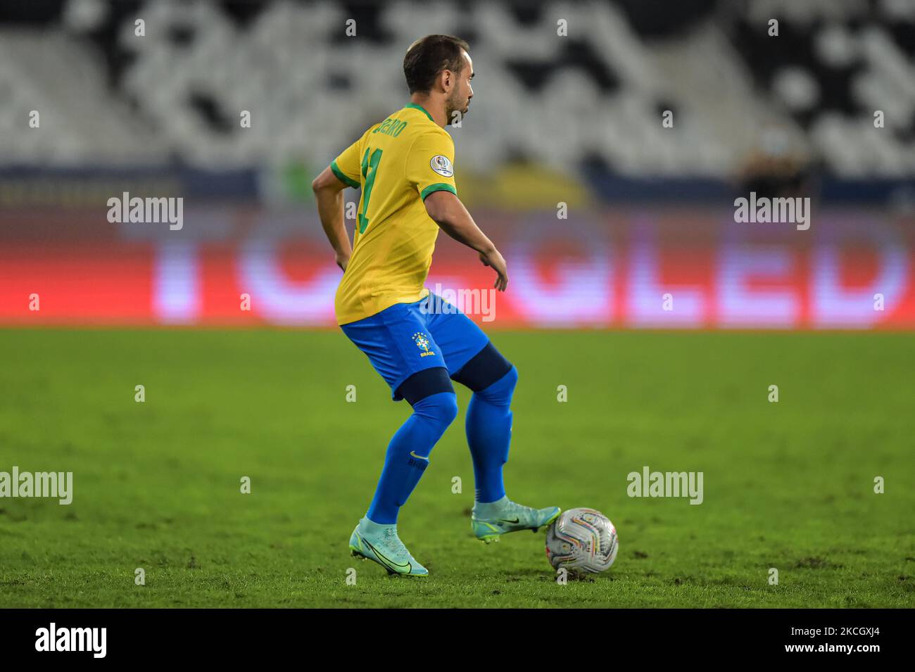 Everton Ribeiro Brasilien Spieler während eines Spiels gegen Peru im Engenhão Stadion für die Copa América 2021, an diesem Montag(05). (Foto von Thiago Ribeiro/NurPhoto) Stockfoto