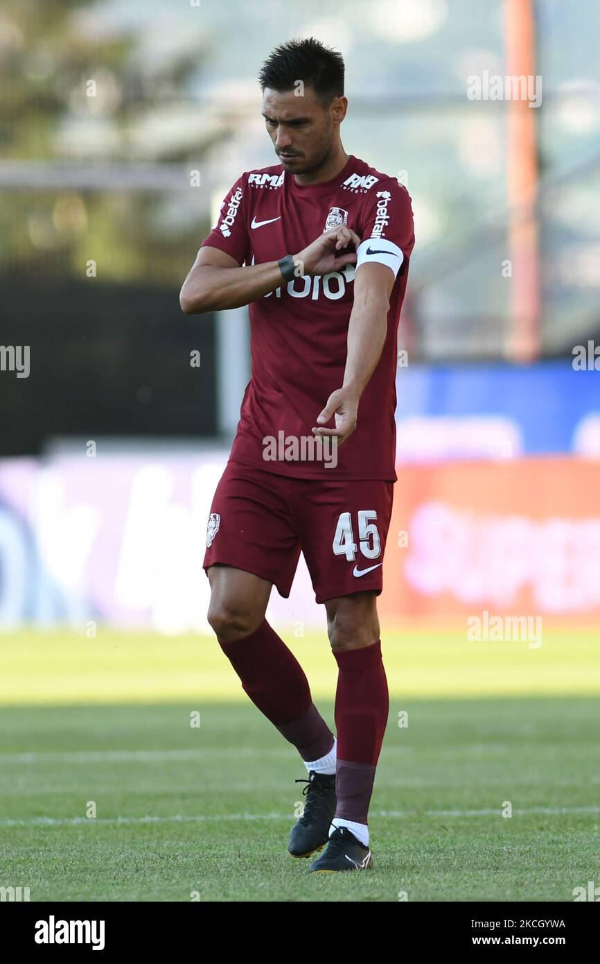 Mario Camora während des CFR Cluj gegen FK Borac Banja Luka, UEFA Champions League, erste Qualifikationsrunde, Dr. Constantin Radulescu Stadium, Cluj-Napoca, Rumänien, 7. Juli 2021 (Foto: Flaviu Buboi/NurPhoto) Stockfoto