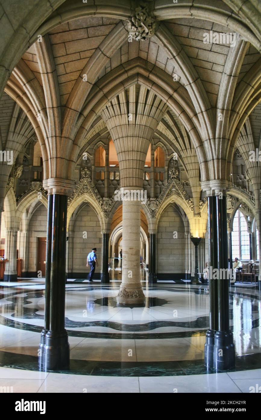 Ehrenhalle im kanadischen Parlamentsgebäude in Ottawa, Ontario, Kanada, am 11. August 2008. (Foto von Creative Touch Imaging Ltd./NurPhoto) Stockfoto