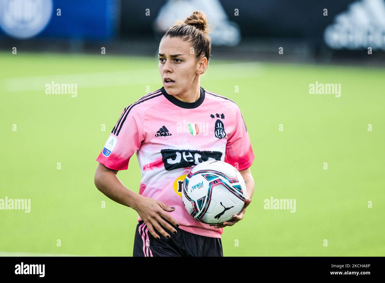 Lisa Boattin verlängert ihren Vertrag mit Juventus Women bis zum 2023, in Turin am 16. Juli 2021. (Foto von Alberto Gandolfo/NurPhoto) Stockfoto