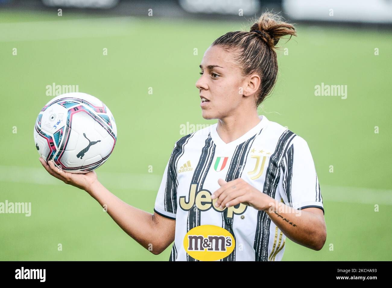 Lisa Boattin verlängert ihren Vertrag mit Juventus Women bis zum 2023, in Turin am 16. Juli 2021. (Foto von Alberto Gandolfo/NurPhoto) Stockfoto