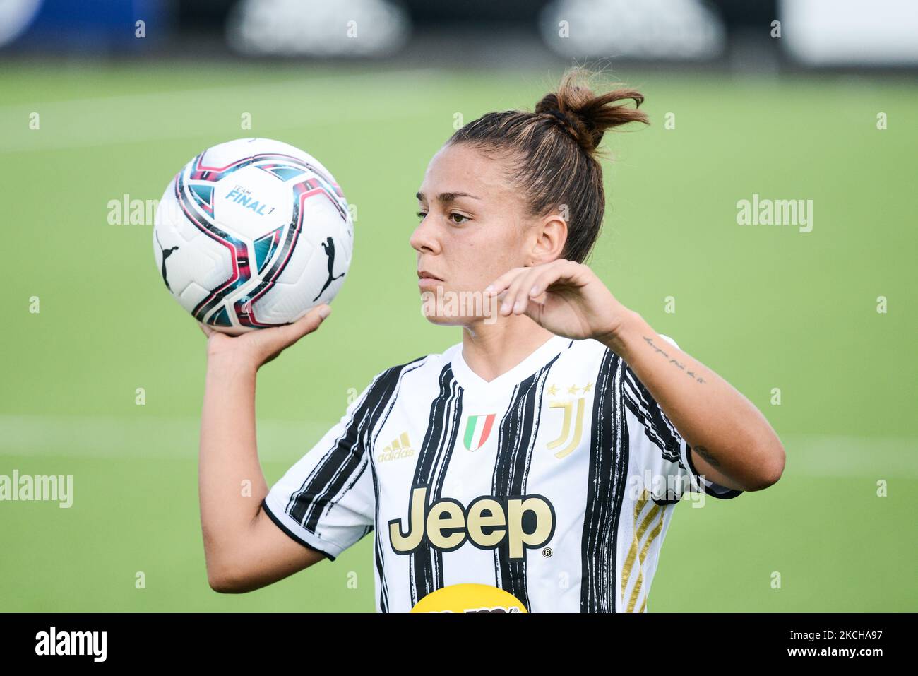 Lisa Boattin verlängert ihren Vertrag mit Juventus Women bis zum 2023, in Turin am 16. Juli 2021. (Foto von Alberto Gandolfo/NurPhoto) Stockfoto