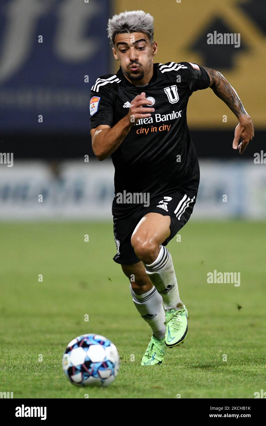 Radu Negru während CFR Cluj vs FC U Craiova 1948, Rumänische Liga 1, Dr. Constantin Radulescu Stadium, Cluj-Napoca, Rumänien, 16. Juli 2021 (Foto: Flaviu Buboi/NurPhoto) Stockfoto