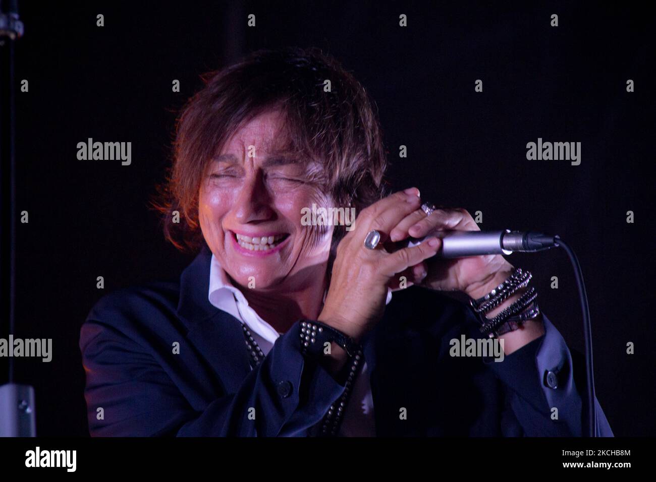 Die italienische Sängerin Gianna Nannini beim Marostica Summer Festival, Freitag, 16. Juli 2021(Foto: Mimmo Lamacchia/NurPhoto) Stockfoto