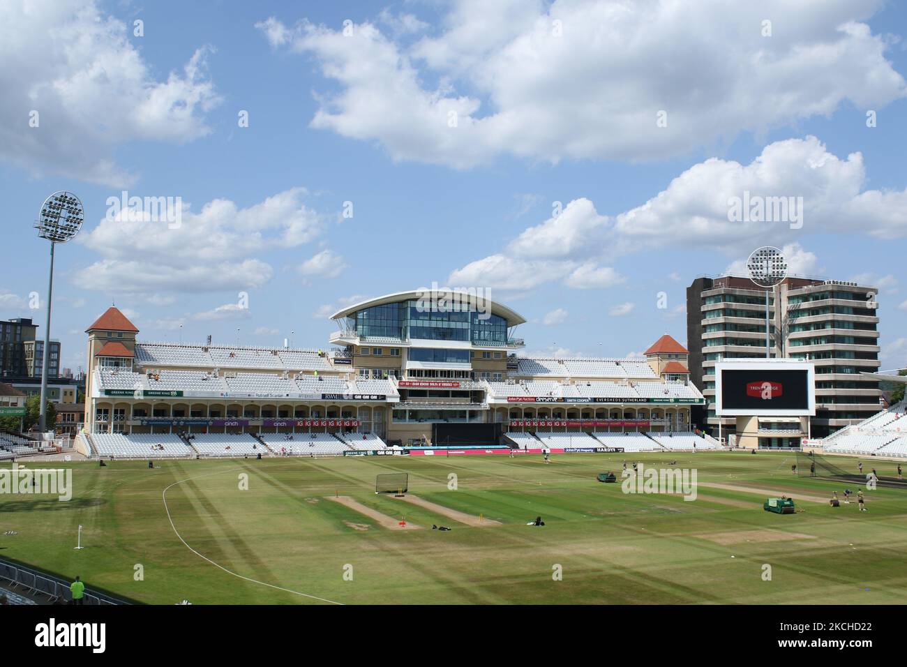 General View während des Vitality Blast T20-Spiels zwischen Nottinghamshire und Durham in Trent Bridge, Nottingham am Sonntag, 18.. Juli 2021. (Foto von will Matthews/MI News/NurPhoto) Stockfoto