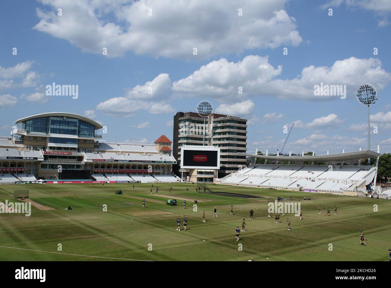 General View während des Vitality Blast T20-Spiels zwischen Nottinghamshire und Durham in Trent Bridge, Nottingham am Sonntag, 18.. Juli 2021. (Foto von will Matthews/MI News/NurPhoto) Stockfoto