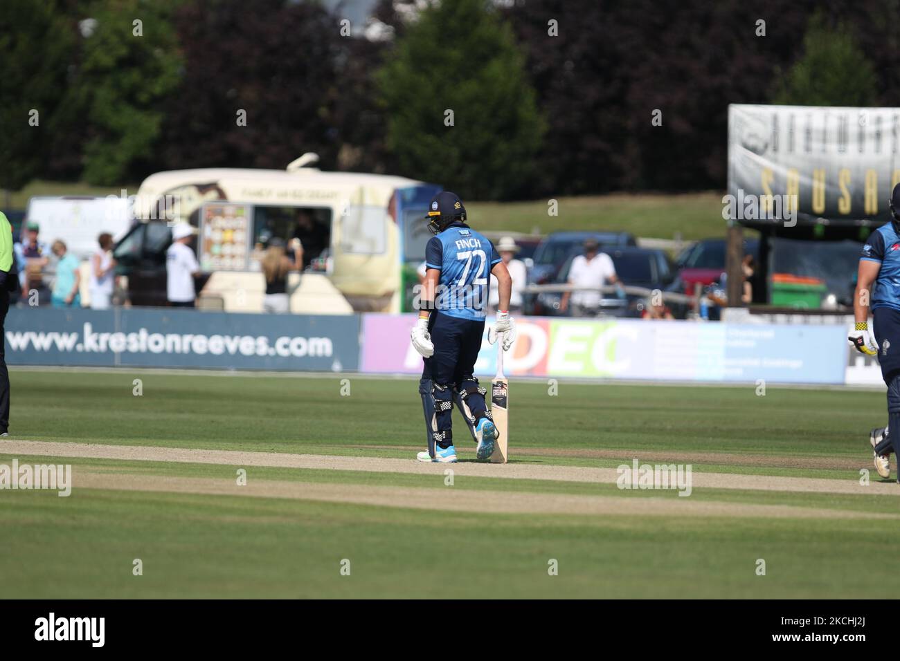 Während des Royal London One Day Cup-Spiels zwischen Kent und Durham auf dem County Ground, Beckenham, Großbritannien, am 22.. Juli 2021. (Foto von will Matthews/MI News/NurPhoto) Stockfoto