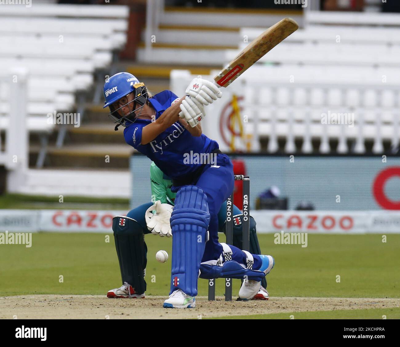 Susie Rowe von London Spirit Women during the Hundred Zwischen London Spirit Women und Oval Invincible Women am 25.. Juli 2021 im Lord's Stadium in London, Großbritannien (Foto by Action Foto Sport/NurPhoto) Stockfoto