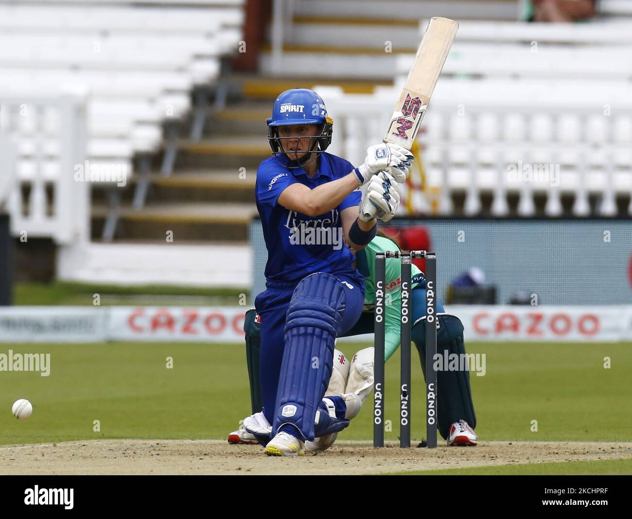 Heather Knight of London Spirit Womenduring the Hundred Zwischen London Spirit Women und Oval Invincible Women am 25.. Juli 2021 im Lord's Stadium in London, Großbritannien (Foto by Action Foto Sport/NurPhoto) Stockfoto