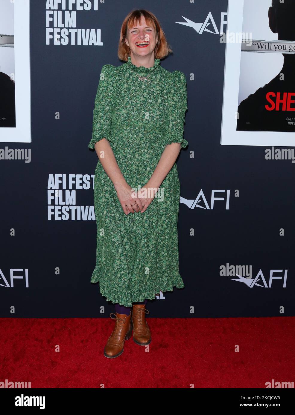 Hollywood, USA. 04.. November 2022. Rebecca Lenkiewicz kommt bei der Premiere von SHE SAID, die am Freitag, den 4. November 2022, im TCL Chinese Theatre in Hollywood, CA, stattfand, zum AFI FEST. (Foto: Juan Pablo Rico/Sipa USA) Quelle: SIPA USA/Alamy Live News Stockfoto