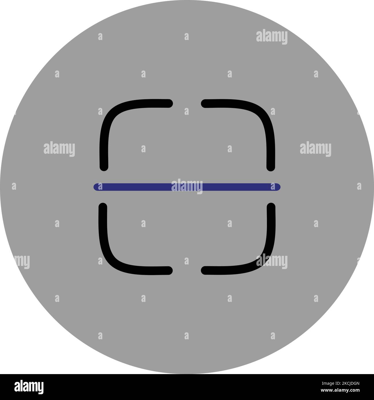 Glockensymbol Schwarz-Blau-Symbol Vektor-Symbol Grau Hintergrund-Symbol Android-Symbol Set Vektorbild Kreisform Symbole Illustrator-Datei EPS-Datei Illustration Stock Vektor