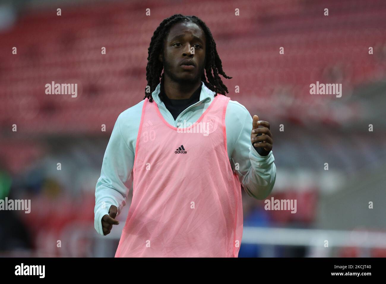 Während des Spiels PL 2 Division 2 zwischen Sunderland und Fulham im Stadium of Light, Sunderland, am Montag, 16.. August 2021. (Foto von will Matthews/MI News/NurPhoto) Stockfoto