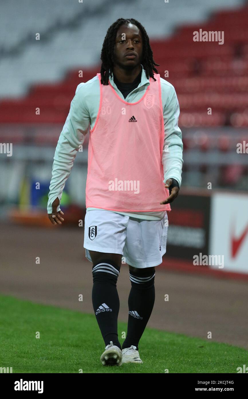 Während des Spiels PL 2 Division 2 zwischen Sunderland und Fulham im Stadium of Light, Sunderland, am Montag, 16.. August 2021. (Foto von will Matthews/MI News/NurPhoto) Stockfoto