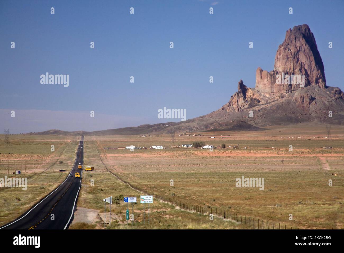 carretera de Kayenta, arizona Stockfoto