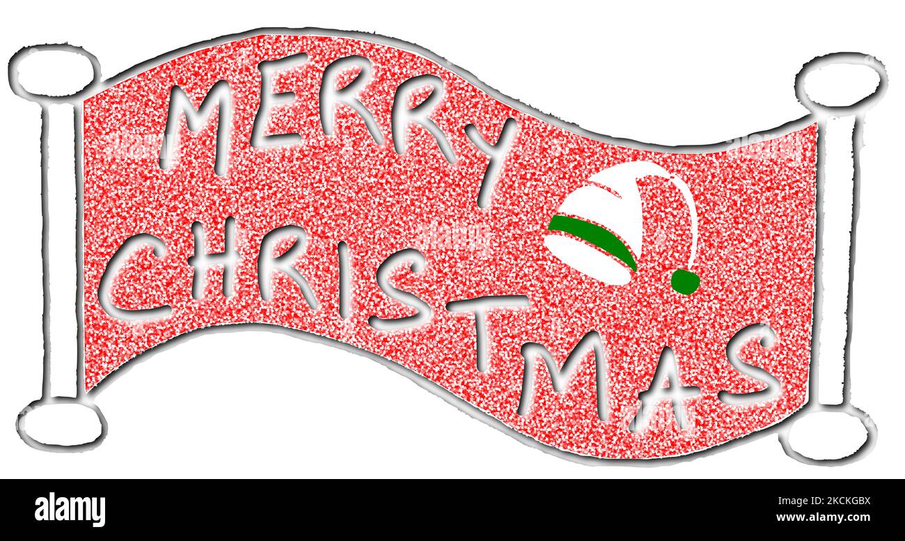 Frohe Weihnachten-banner Stockfoto