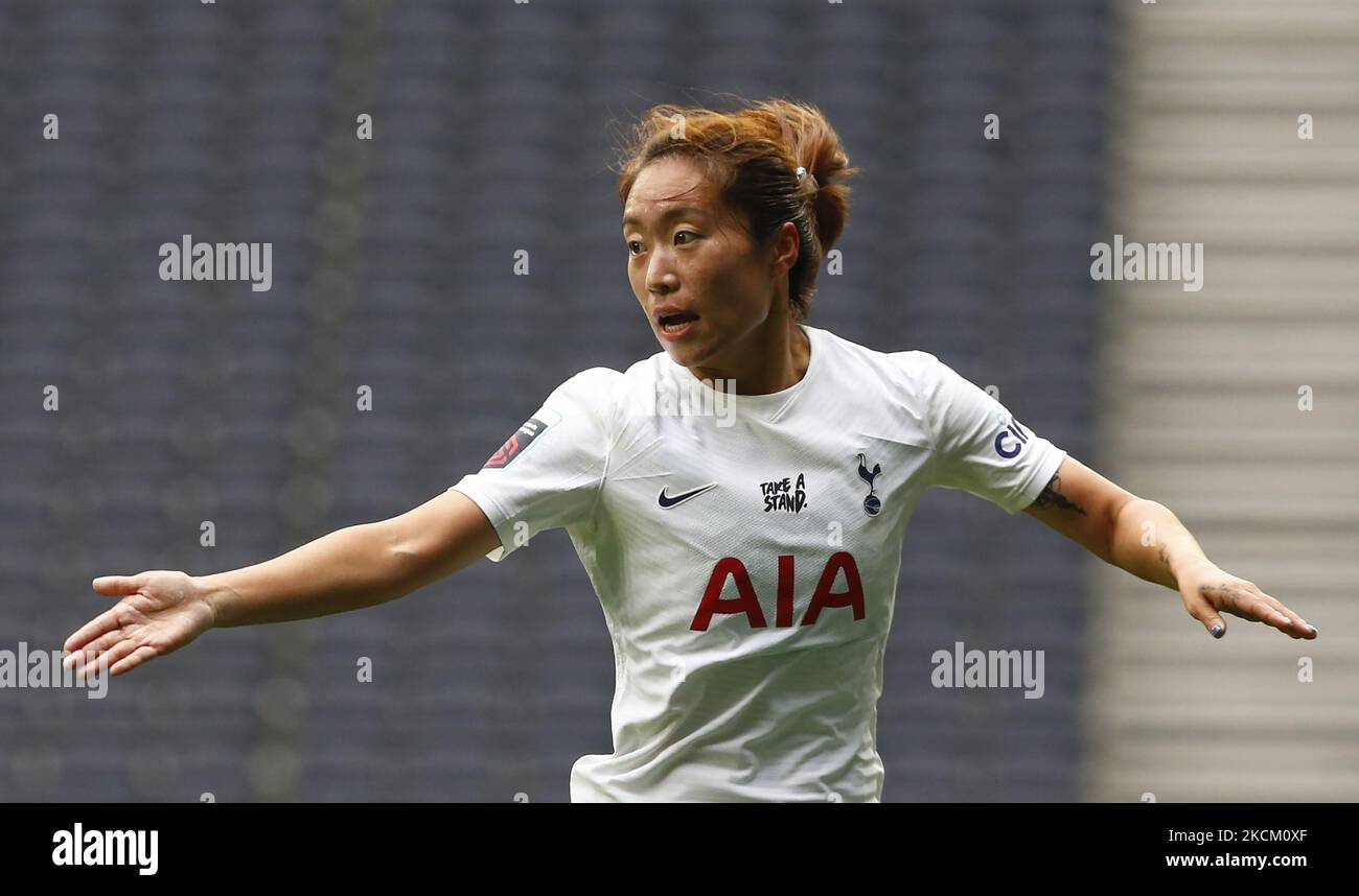 Tang Jiali (Leihgabe von Shanghai Shengli) von Tottenham Hotspur Women während der Barclays FA Women's Super League zwischen Tottenham Hotspur und Birmingham City am 04.. September 2021 im Tottenham Stadium, London, Großbritannien (Foto by Action Foto Sport/NurPhoto) Stockfoto