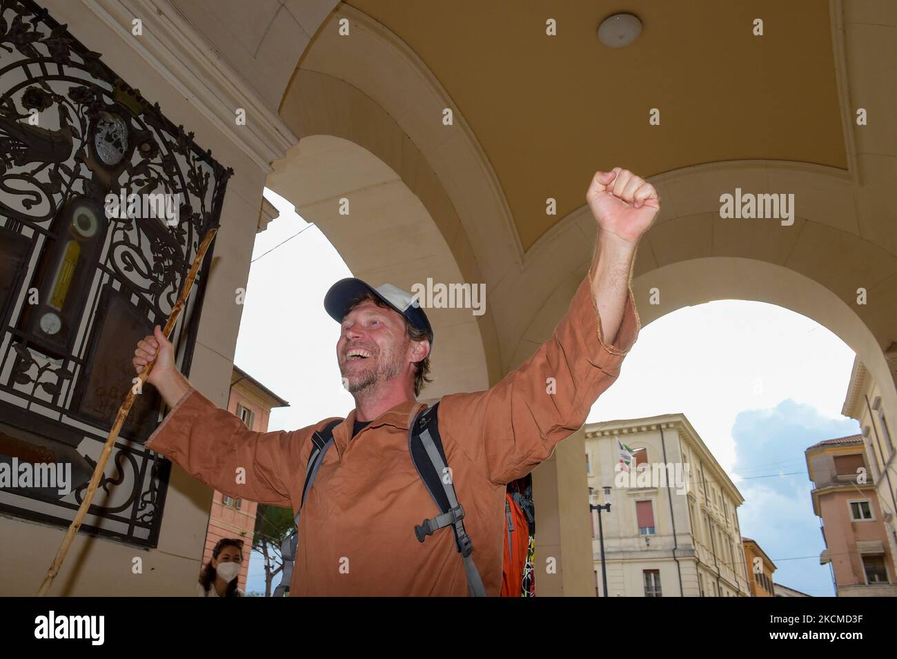 Marco Maccarini, italienischer Fernseh- und Radiomoderator, am 8. September 2021 zu Gast im Tedx in Rieti, Italien. (Foto von Riccardo Fabi/NurPhoto) Stockfoto