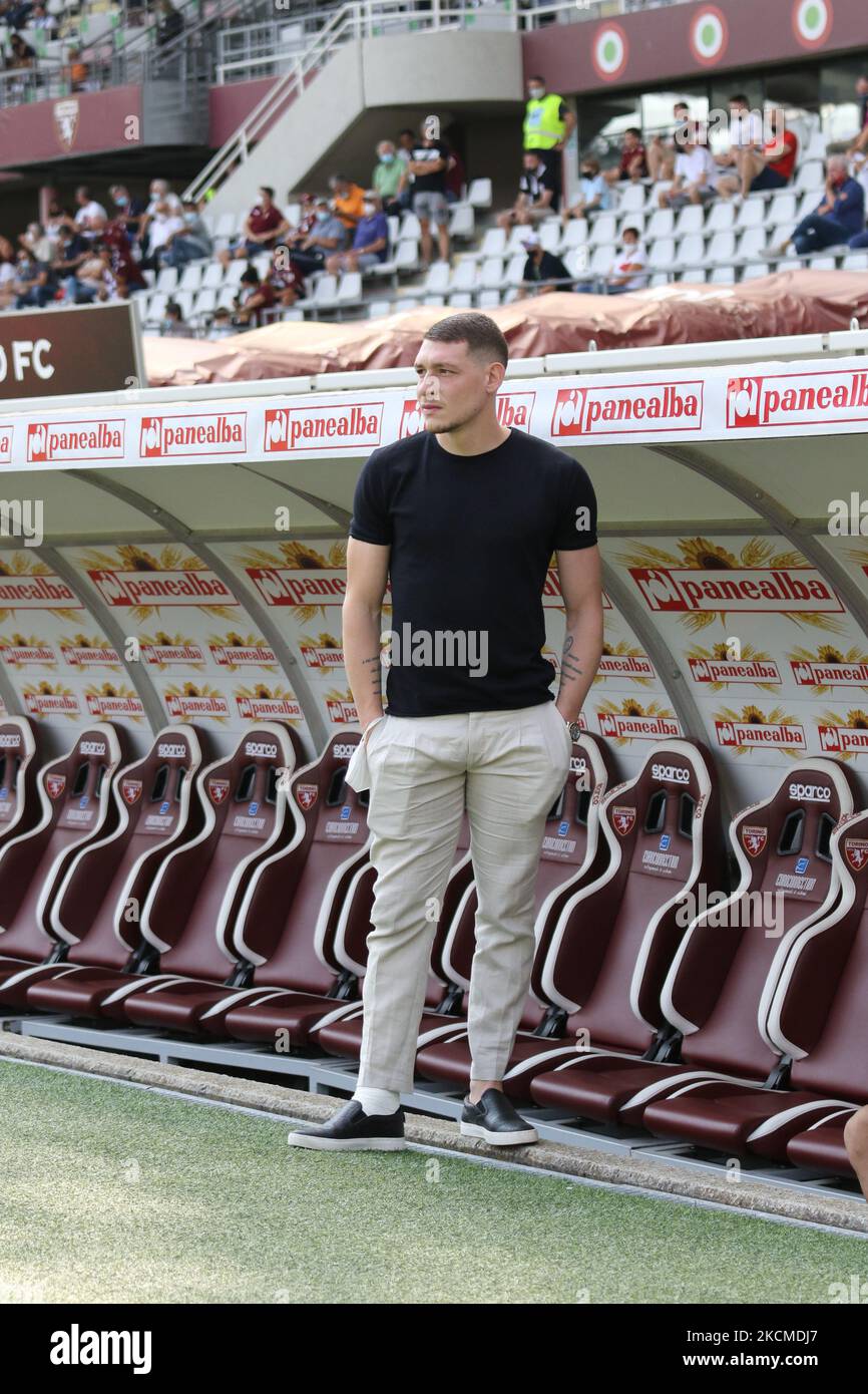 Andrea Belotti (FC Turin) während des Spiels Torino FC gegen US Salernitana am 12. September 2021 im Olimpico Grande Torino in Turin, Italien (Foto: Maurizio Valletta/LiveMedia/NurPhoto) Stockfoto