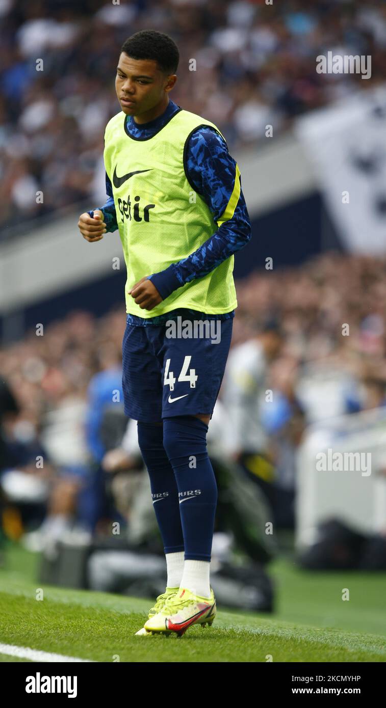 Tottenham Hotspur's Dane Scarlett während der Premier League zwischen Tottenham Hotspur und Chelsea im Tottenham Hotspur Stadium, London, England am 19h. August 2021 (Foto by Action Foto Sport/NurPhoto) Stockfoto