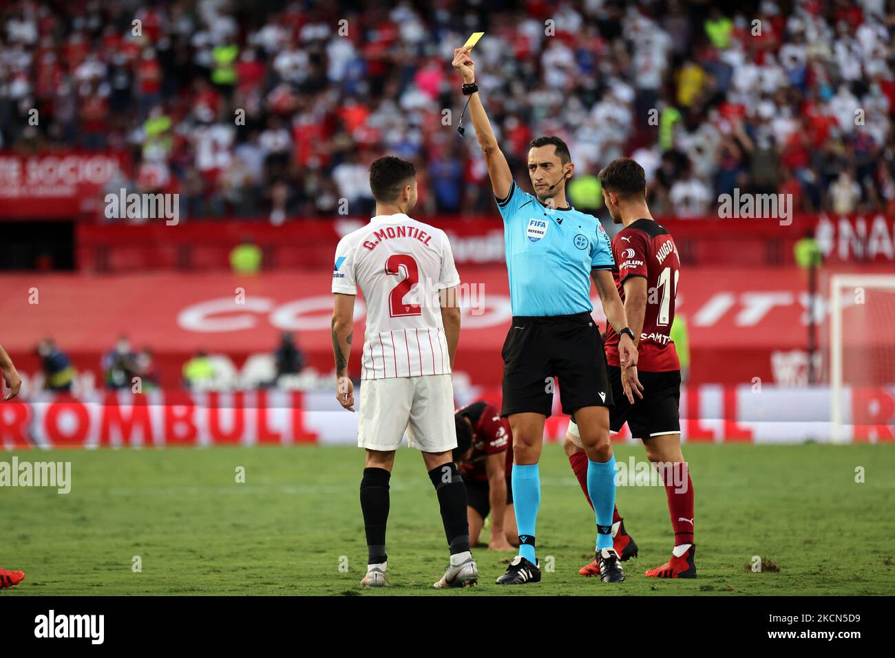 Sanchez Martinez während des La Liga Santader-Spiels zwischen Sevilla CF und Valencia CF bei Ramon Sanchez Pizjuan in Sevilla, Spanien, am 22. September 2021. (Foto von DAX Images/NurPhoto) Stockfoto