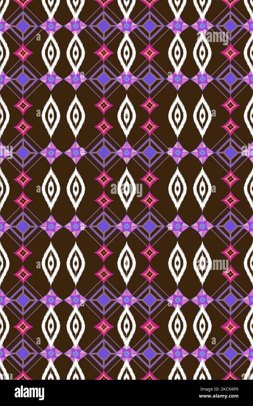 Schöne Ausschnitt Stickerei. Geometrische ethnische orientalische Muster traditionell auf schwarzem Hintergrund. Azteken-Stil, abstrakt, illustration.design für Textur, f Stockfoto