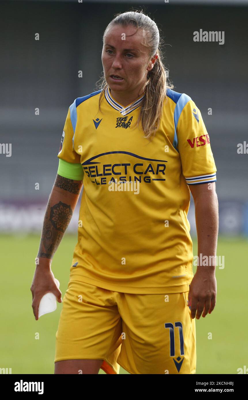 Natasha Harding von Reading FC Women während der Barclays FA Women's Super League zwischen Tottenham Hotspur und Reading am 26.. September 2021 im Hiva Stadium, Barnett, Großbritannien (Foto by Action Foto Sport/NurPhoto) Stockfoto