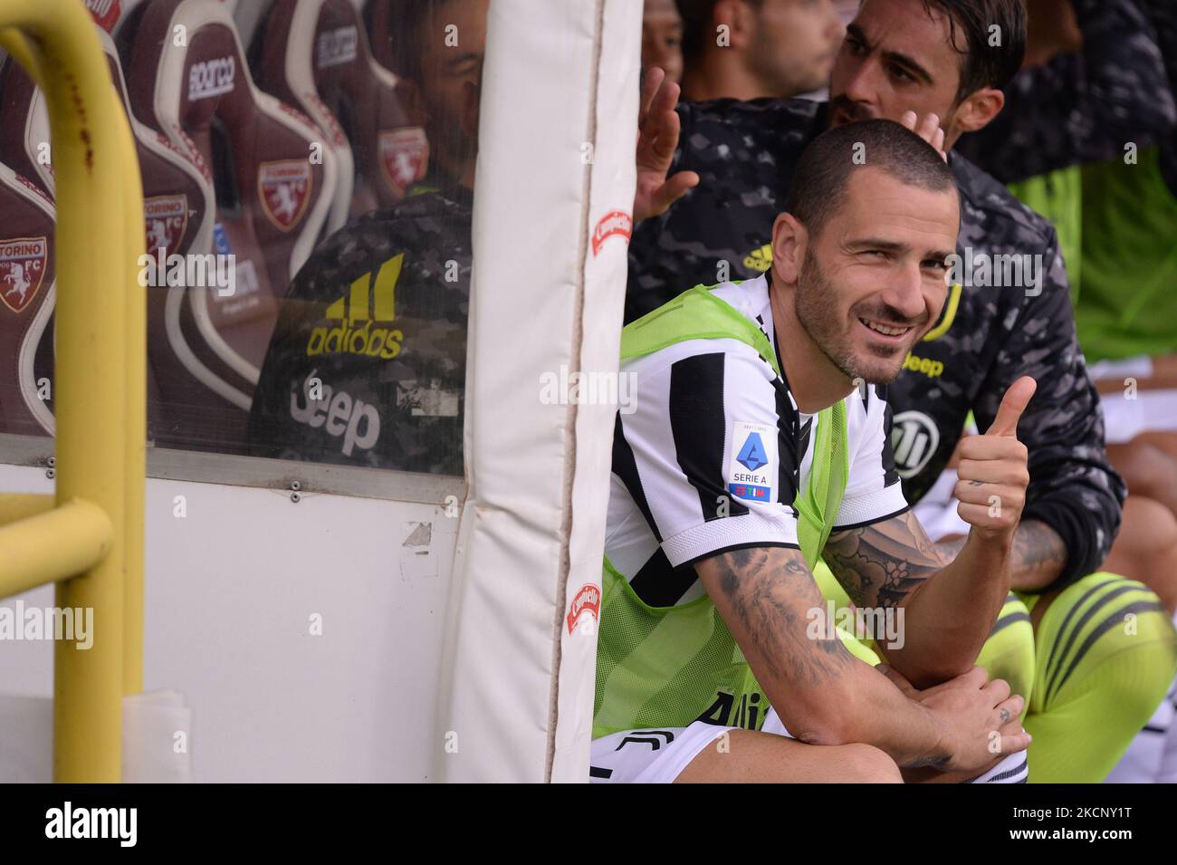 Leonardo Bonucci vom FC Juventus während des Fußballspiels der Serie A zwischen dem FC Turin und dem FC Juventus im Stadio Olimpico Grande Torino, Turin, am 2. Oktober 2021, Italien (Foto: Alberto Gandolfo/NurPhoto) Stockfoto