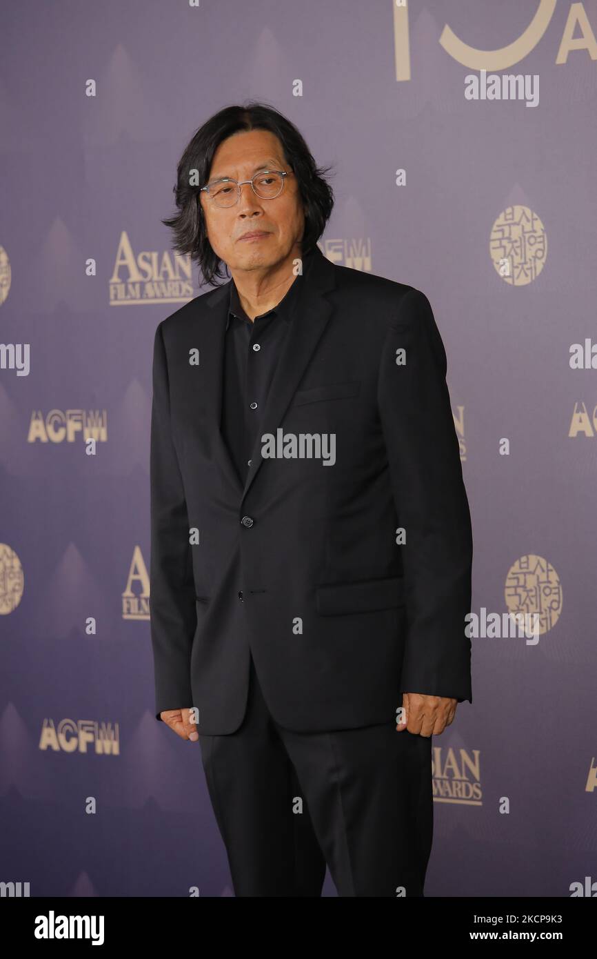 Regisseur Lee Chang-dongnimmt an den Asian Film Awards 15. während des Busan International Film Festival 26. im Paradise Hotel am 08. Oktober 2021 in Busan, Südkorea, Teil. (Foto von Seung-il Ryu/NurPhoto) Stockfoto