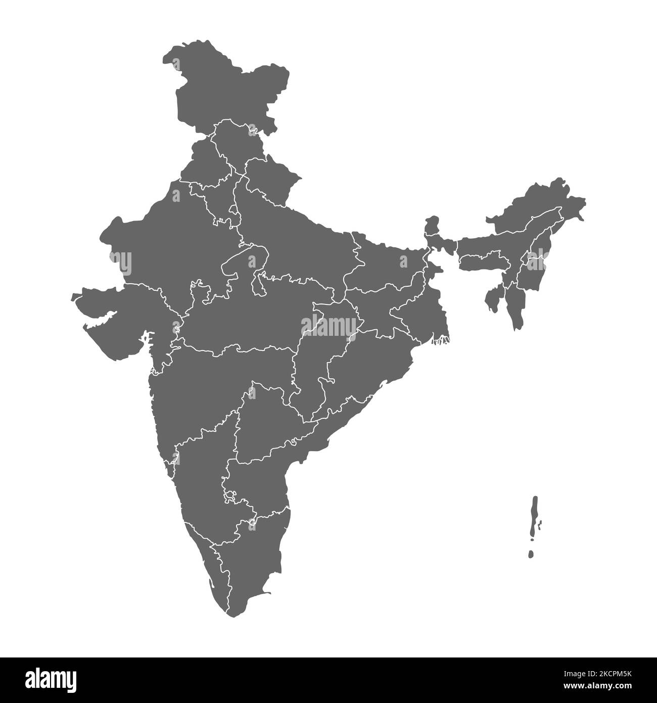 Indien Kartengrafik, Reise Geographie Symbol, Nation Land indischen Atlas Region, Vektor-Illustration . Stock Vektor