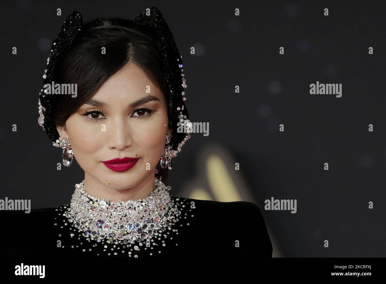 Gemma Chan nimmt am 24. Oktober 2021 in Rom, Italien, am roten Teppich des Films „Eternals“ Teil, der während des Rome Film Fest 2021 16. stattfand. (Foto von Massimo Valicchia/NurPhoto) Stockfoto