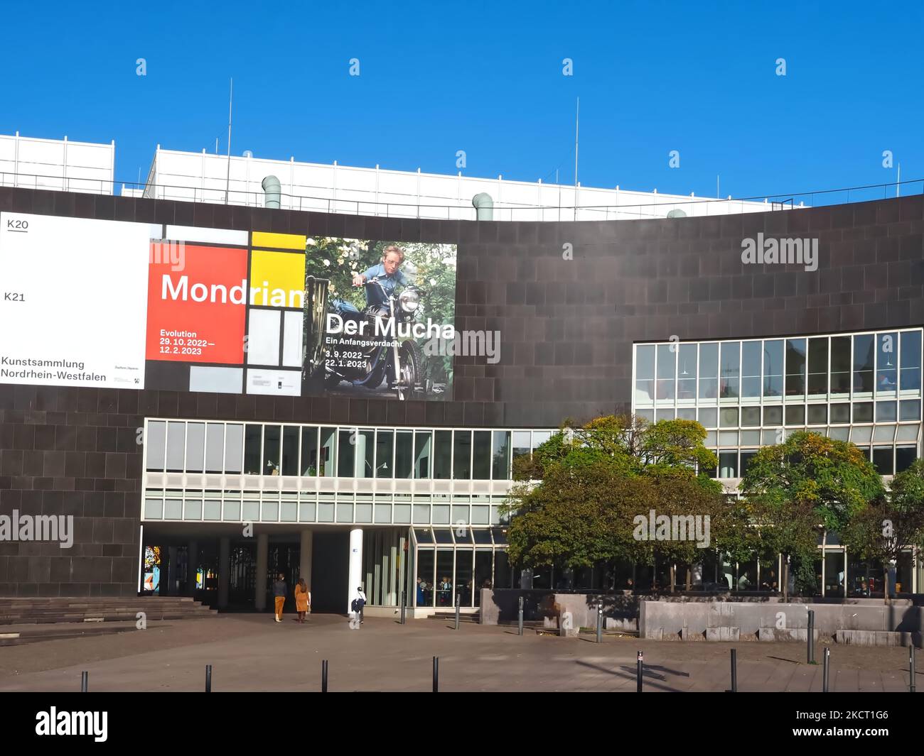 Gebäude des Museums K20 in Düsseldorf Stockfoto