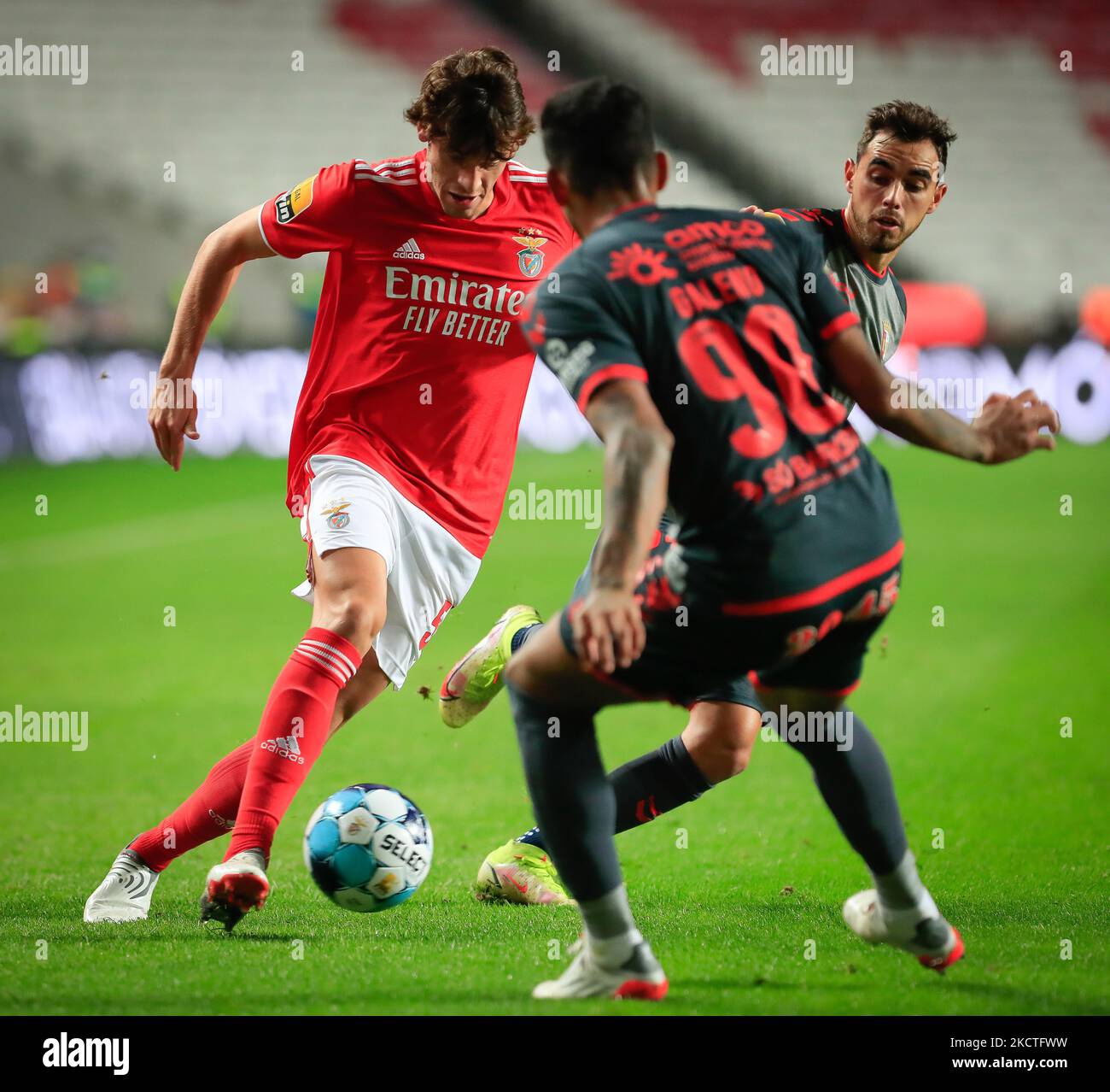 Paulo Bernardo von SL Benfica während des Liga-Bwin-Spiels zwischen SL Benfica und SC Braga im Estadio da Luz am 7. November 2021 in Lissabon, Portugal. (Foto von Paulo Nascimento/NurPhoto) Stockfoto