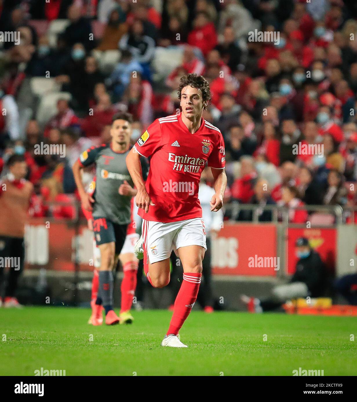 Paulo Bernardo von SL Benfica während des Liga-Bwin-Spiels zwischen SL Benfica und SC Braga im Estadio da Luz am 7. November 2021 in Lissabon, Portugal. (Foto von Paulo Nascimento/NurPhoto) Stockfoto