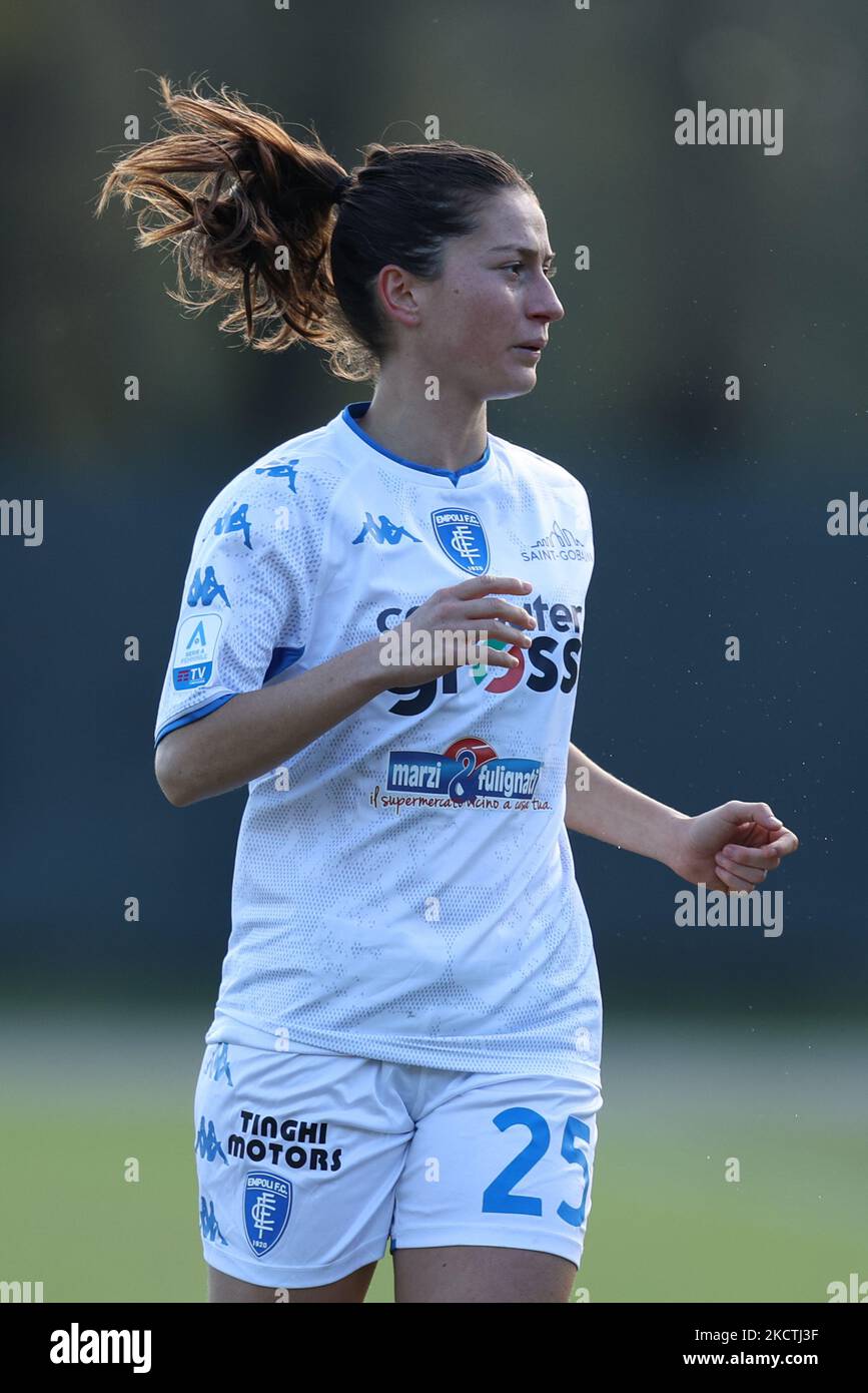 Isotta Nocchi (Empoli Ladies) beim italienischen Fußballspiel Serie A Frauen AC Mailand gegen Empoli Ladies am 07. November 2021 im Vismara Stadion in Mailand, Italien (Foto von Francesco Scaccianoce/LiveMedia/NurPhoto) Stockfoto