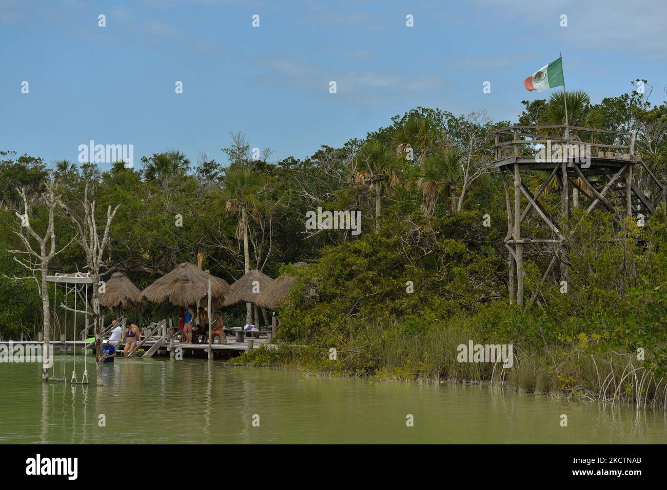 Die Lagune von KAAN Luum, eines der bestgehüteten Geheimnisse von Tulum ...
