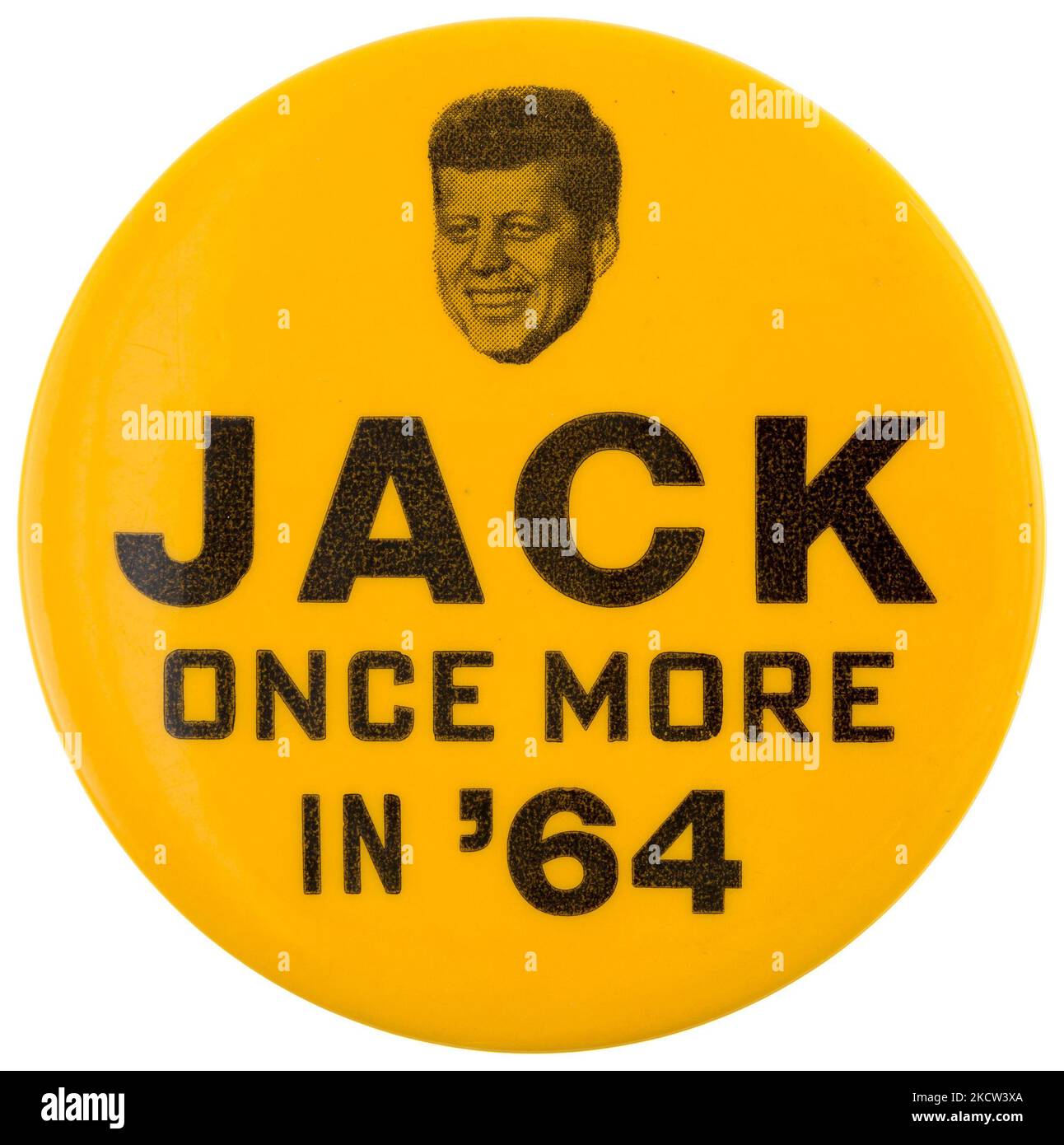 Jack onec mehr in '64 - JFK - John F. Kennedy - Musterdesign für die Kampagne 1964, die nie stattfinden würde Stockfoto