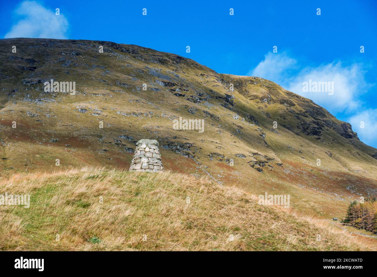 Das Denkmal für den Entdecker Robert Campbell in Glen Lyon, Perthshire, Schottland Stockfoto