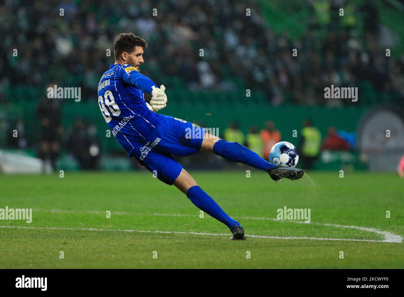 Trigueira von CD Tondela während des Liga-Bwin-Spiels zwischen Sporting CP und CD Tondela im Estadio Jose Alvalade am 28. November 2021 in Lissabon, Portugal. (Foto von Paulo Nascimento/NurPhoto) Stockfoto