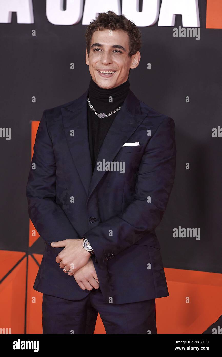 Miguel Herran nimmt an der Netflix Teil: „La Casa De Papel“, Präsentation der Saison 5. im Palacio de Vista Alegro in Madrid, Spanien (Foto: Carlos Dafonte/NurPhoto) Stockfoto
