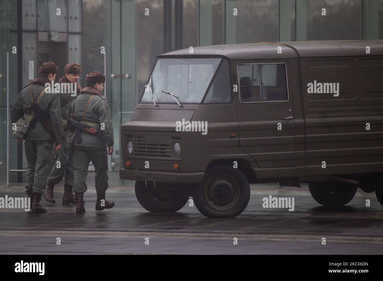 Am 13. Dezember 2021 jährt sich zum 40.. Mal die Erklärung des Kriegsrechts in Polen. Am 13. Dezember 1981 erklärte General Wojciech Jaruzelski in Polen das Kriegsrecht - später gestürzt durch Solidarität. (Foto von Krzysztof Zatycki/NurPhoto) Stockfoto