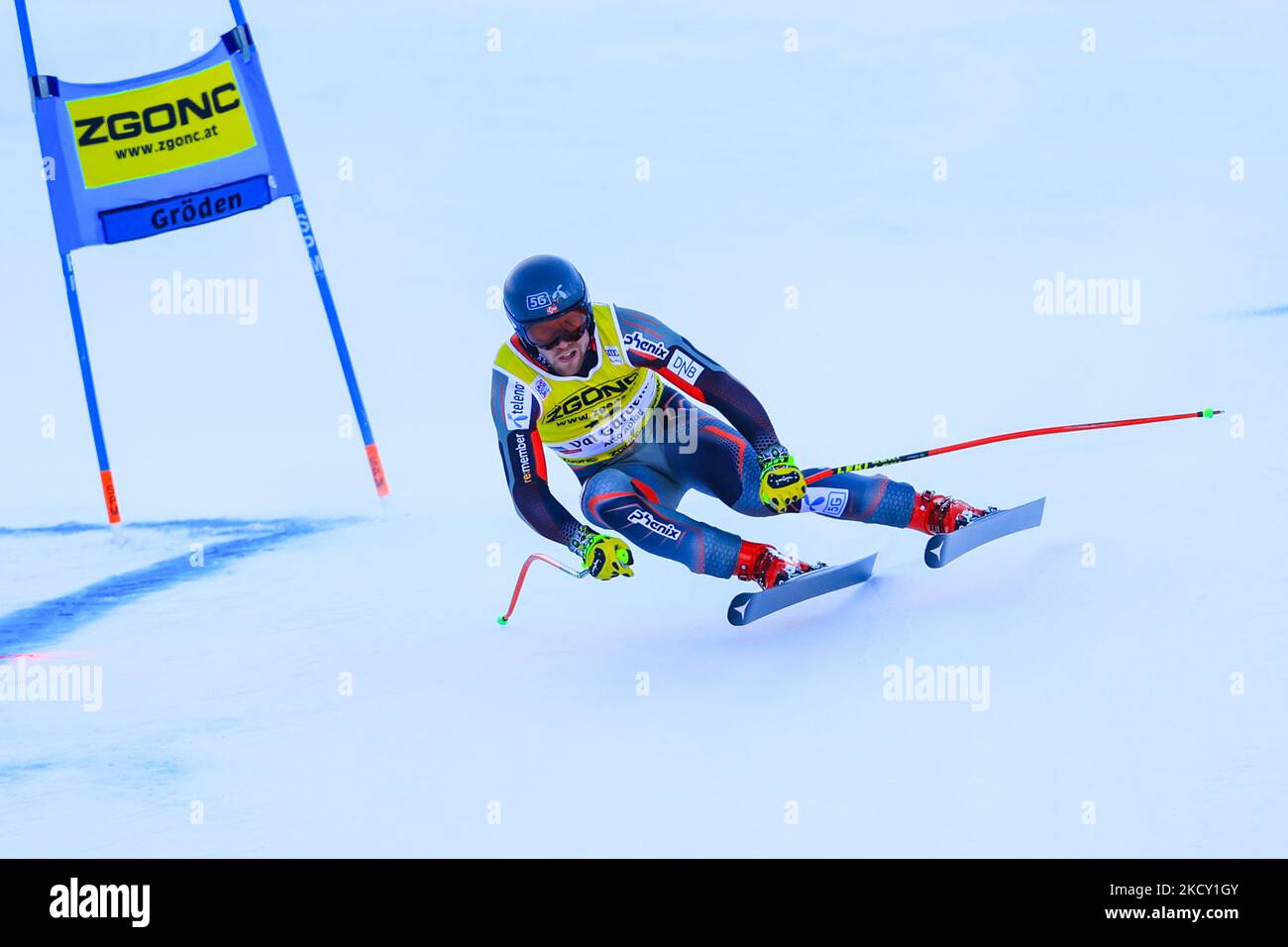 KILDE Aleksander Aamodt (NOR) erster Platz beim alpinen Skirennen 2021 FIS Ski World Cup - Men&#39;s Super-G am 17. Dezember 2021 auf der Saslong in Gröden, Italien (Foto von Sergio Bisi/LiveMedia/NurPhoto) Stockfoto