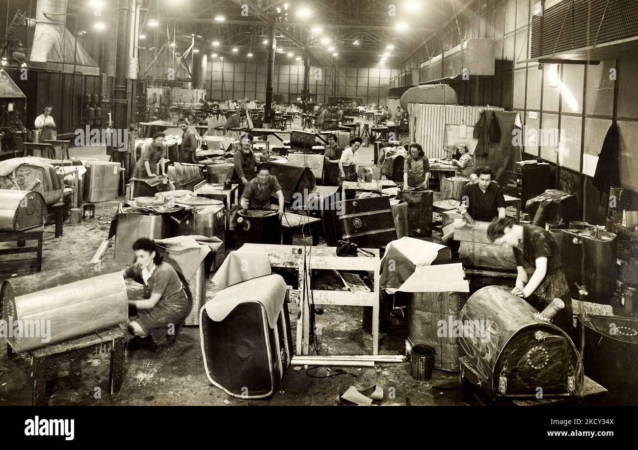 Fotoalbum: Castle Bromwich Airplane Factory Birmingham 1940-46 Stockfoto