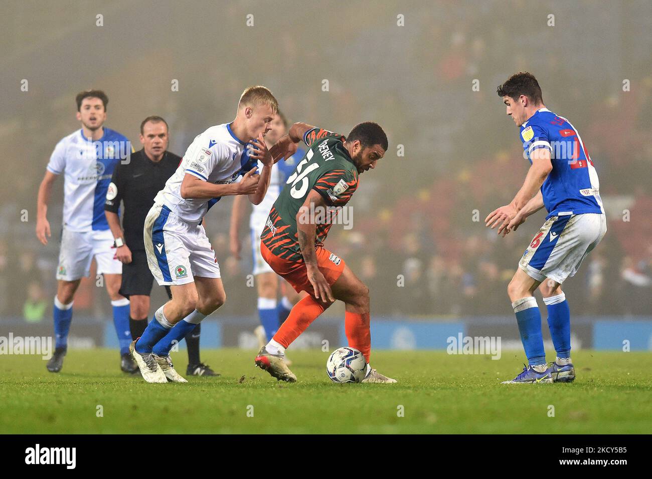 Troy Deeney von Birmingham City während des Sky Bet Championship-Spiels zwischen Blackburn Rovers und Birmingham City im Ewood Park, Blackburn, am Samstag, dem 18.. Dezember 2021. (Foto von Eddie Garvey/MI News/NurPhoto) Stockfoto